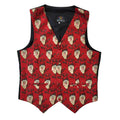 Looney Tunes Tas 90s Vintage Red & Black Button Up Waistcoat Men's Size M