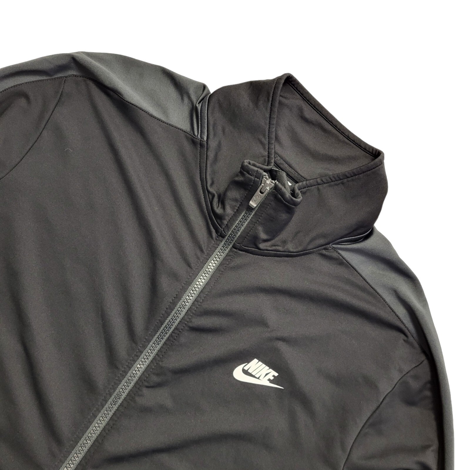 Nike Black Zipped Sports Tracksuit Top Jacket Uk Men's Size XL