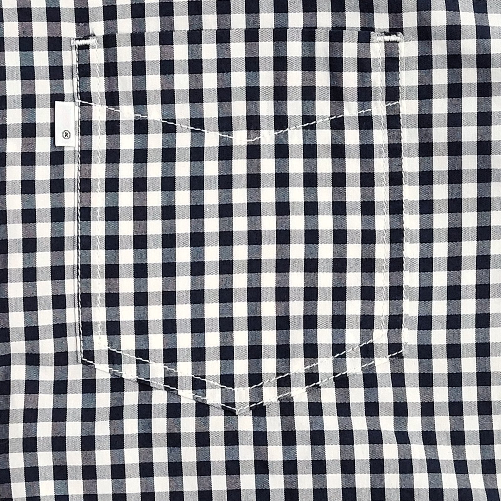 Levi's  Blue & White Checked Modern Long Sleeve Shirt UK Men's Size XL
