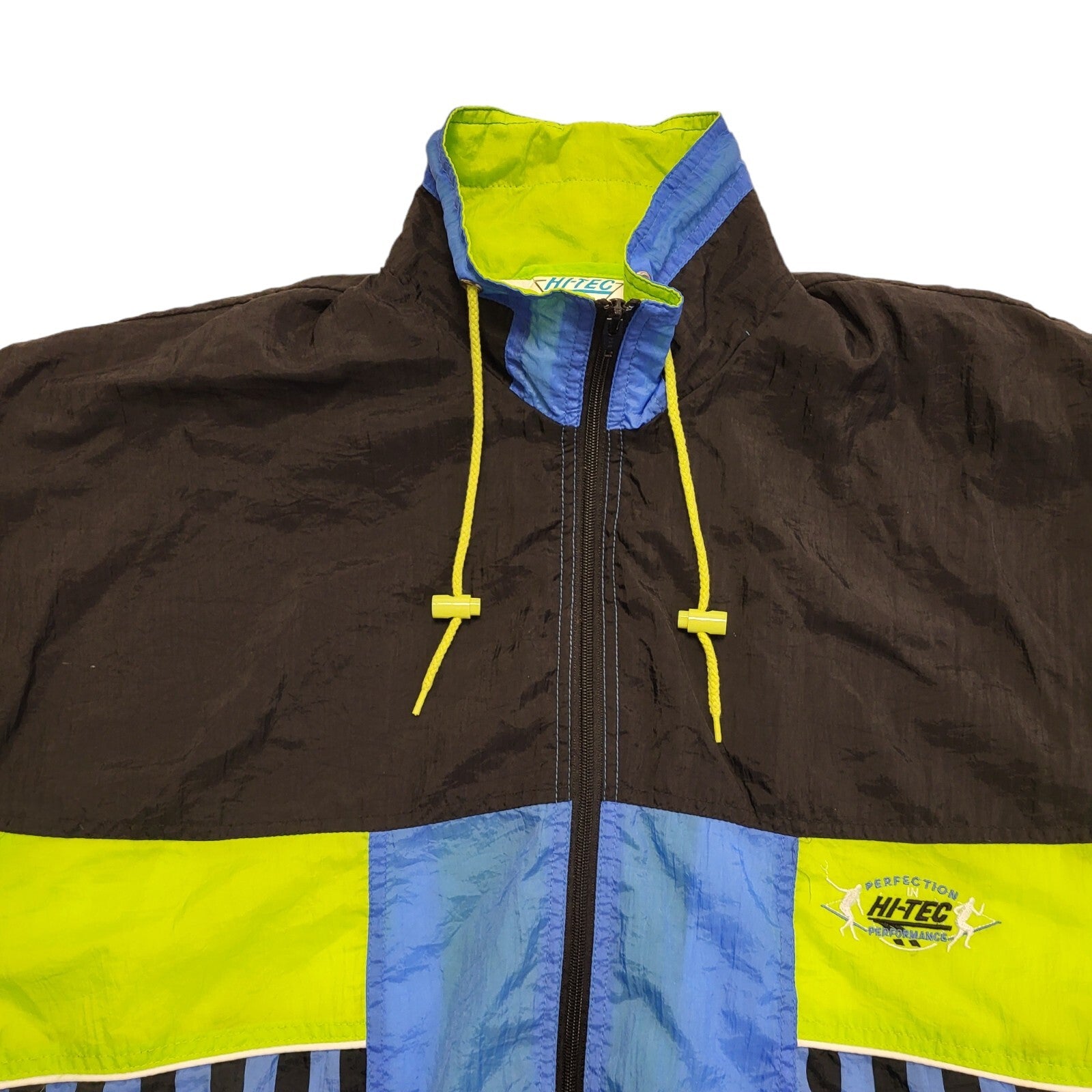 Hi-Tec Vintage 90s Blue, Green & Black Sports Jacket Men's Size S