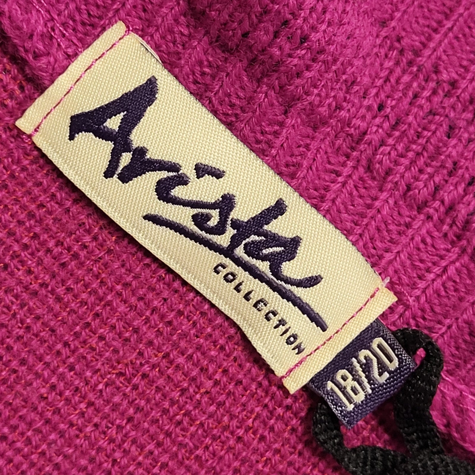 Arista 80s Vintage Pink Floral Open Cardigan Uk Women's Size 18-20
