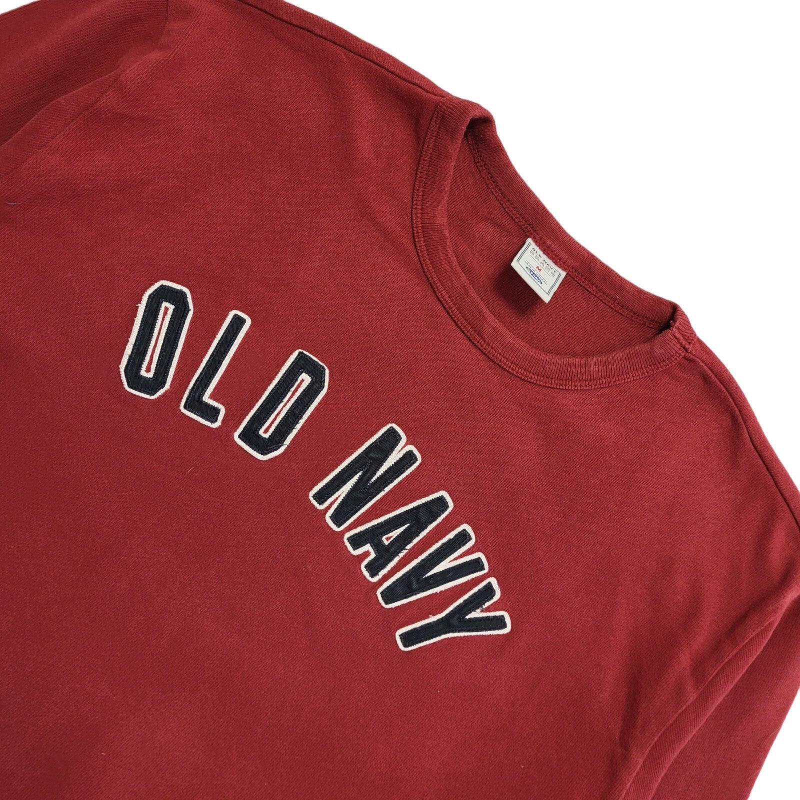 Old Navy Vintage 90's Red Round Neck Sports Sweatshirt Mens UK Size M
