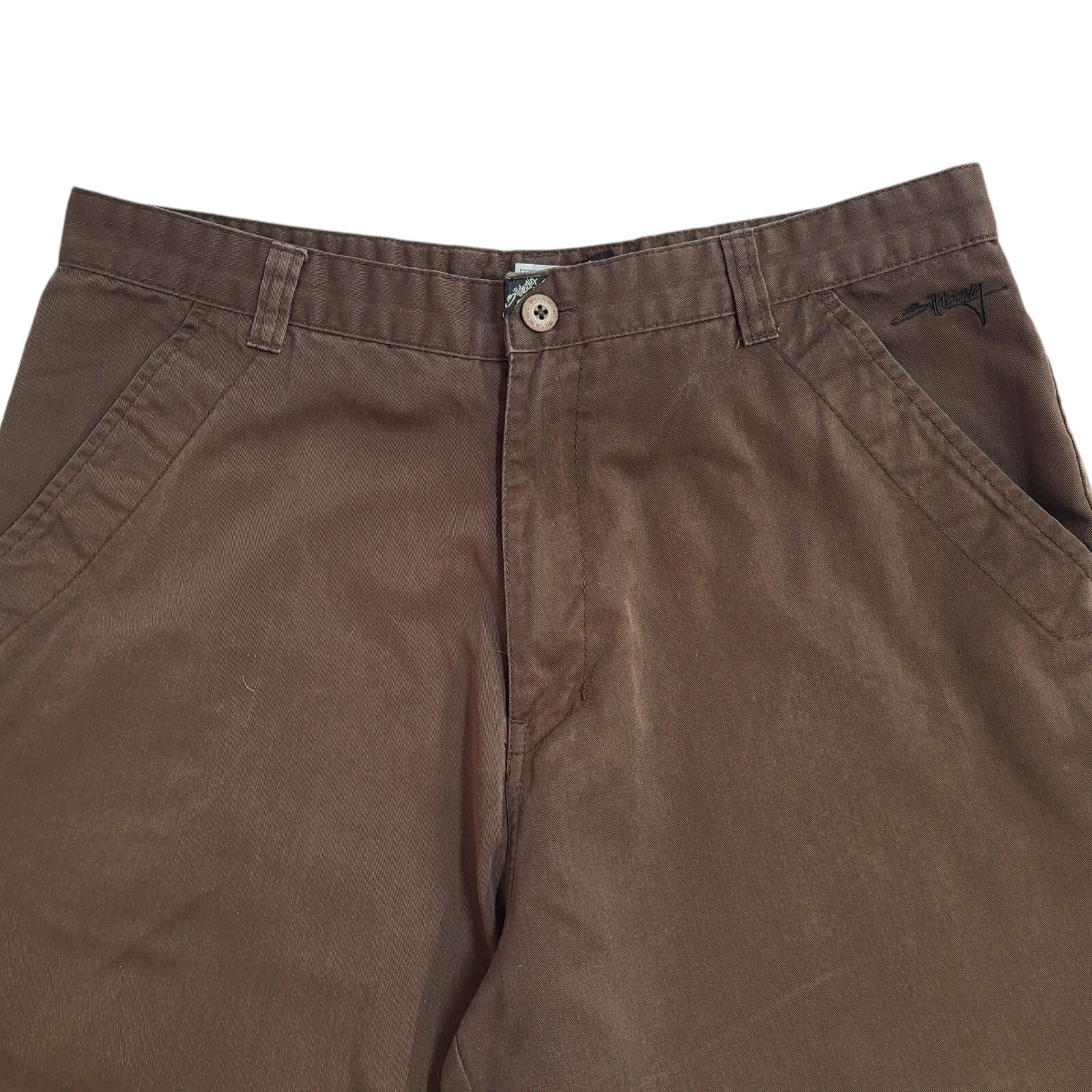 Billabong Vintage 90's Brown Chino Shorts Uk Men's Size Large W34
