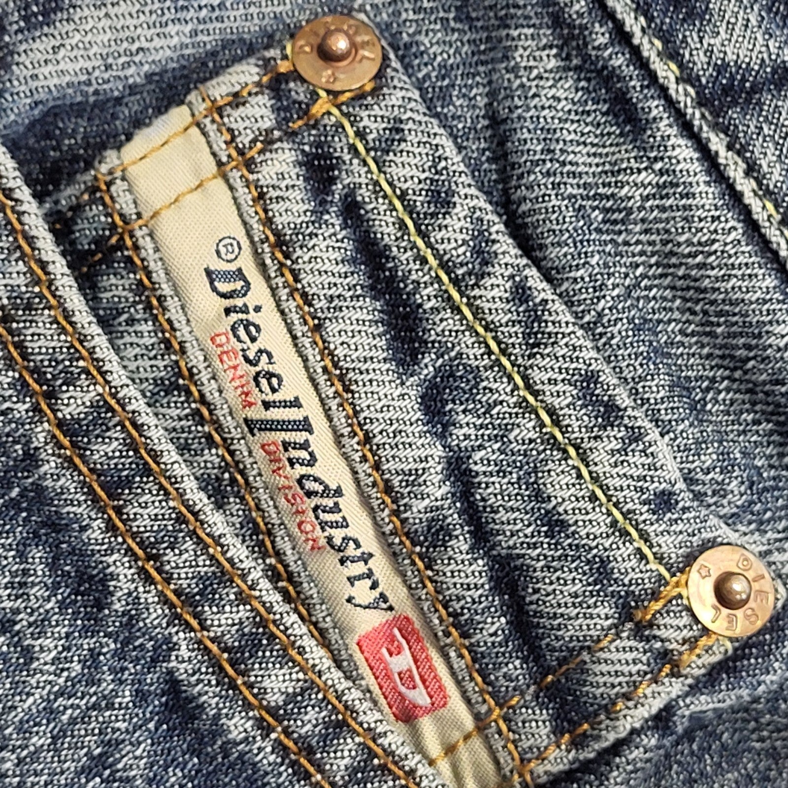 Diesel Vintage 90's Blue Straight Denim Jeans Uk Men's Size M W32 L32