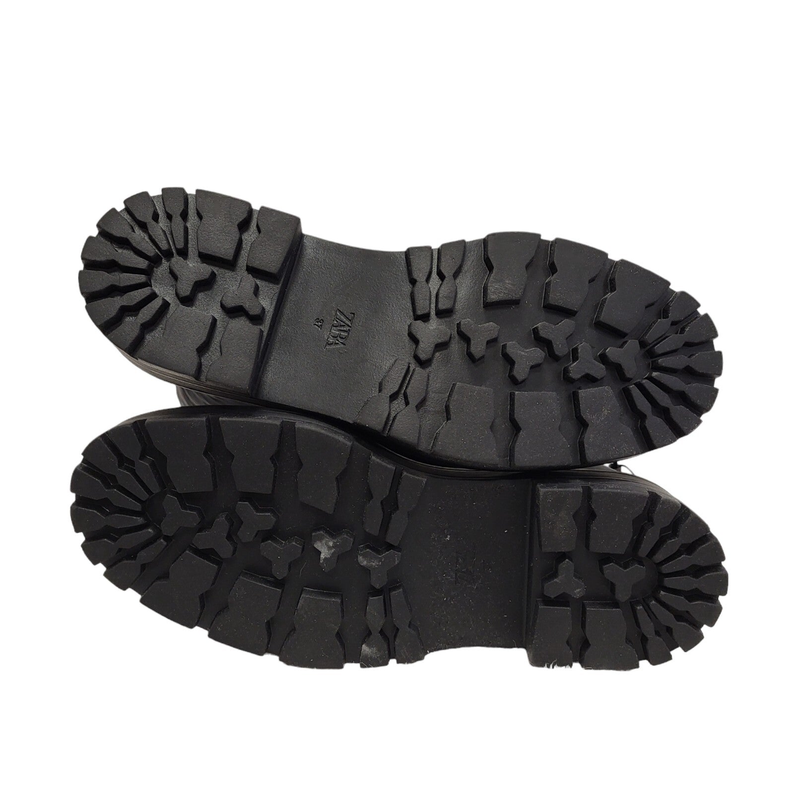Zara Black Quilted Airfit Insole Foam Boots Uk 4 Eu 37 BNWOB