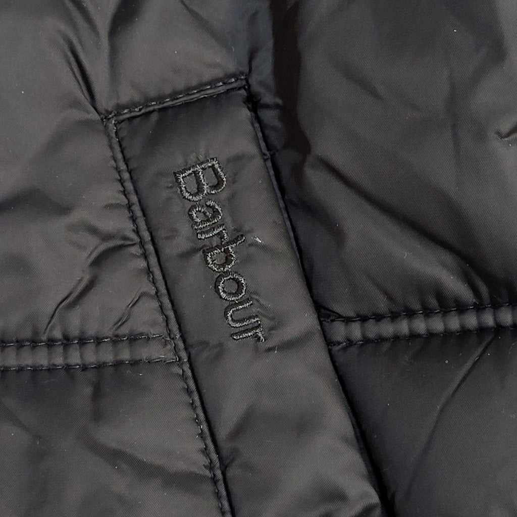 Barbour Fibre Down Classic Tartan Jacket Y2k Black Quilted UK Men's Size M