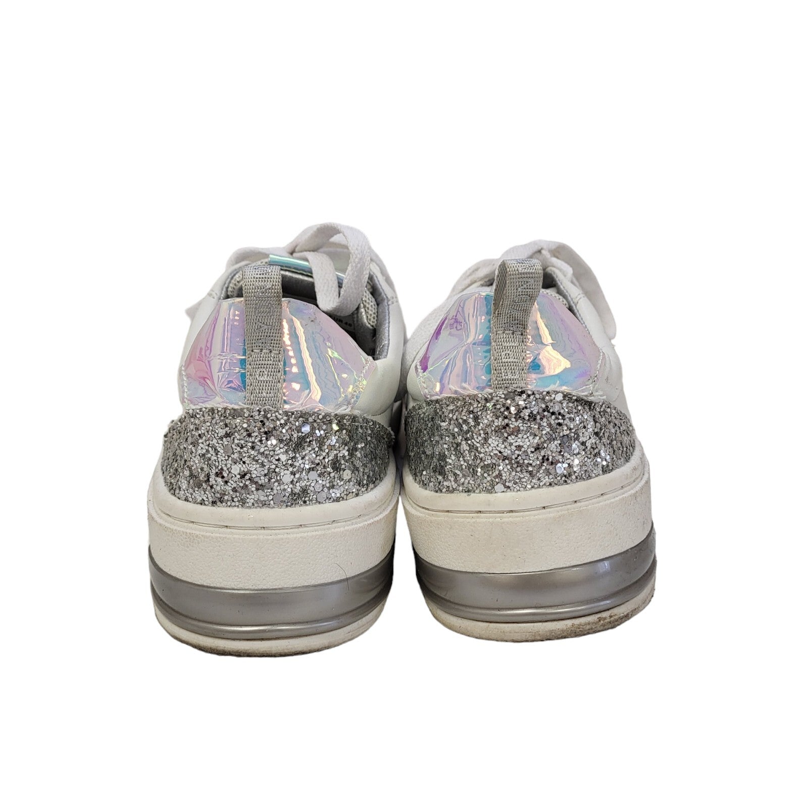 Replay White Canvas Lace-Up Sports Trainers Women's Uk Size 6