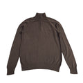 Timberland Y2K Brown 1/4 Zip High Neck Long Sleeve Jumper Men's UK Size S