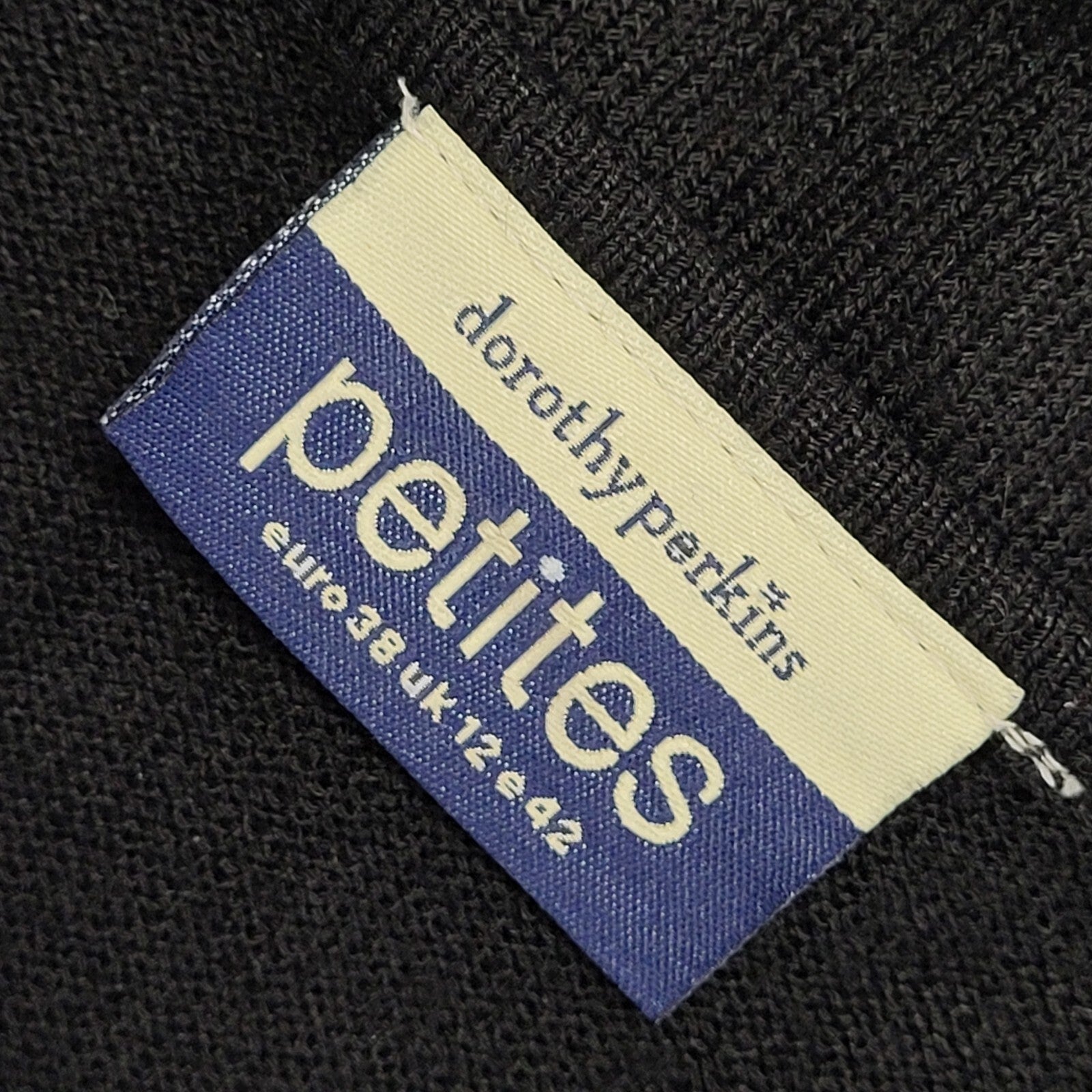 Dorothy Perkins Vintage 90s Black Button Cardigan Uk Women's Size 12