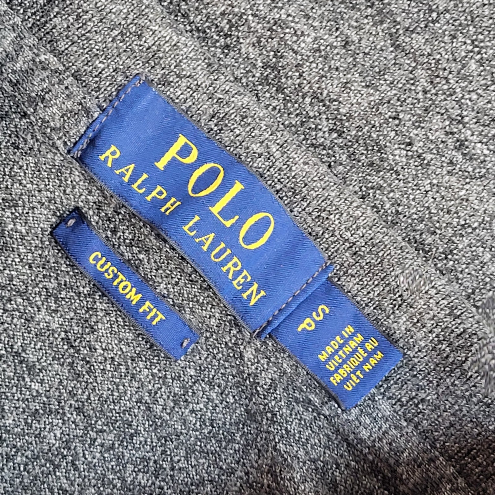 Polo Ralph Lauren Y2K Grey Short Sleeve Polo T- Shirt Men's Size S
