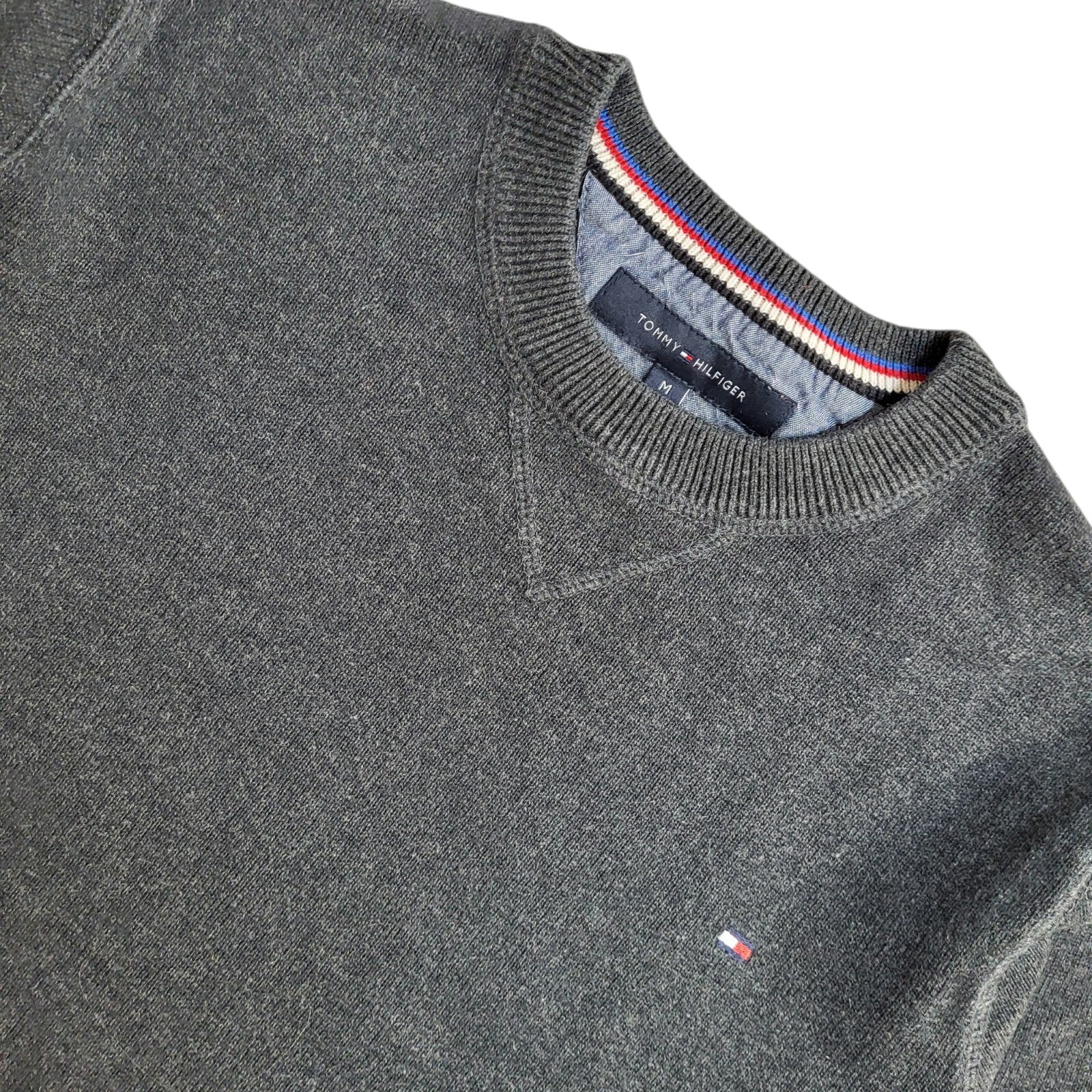 Tommy Hilfiger Vintage 90's Blue Round Neck Jumper UK Women's Size M