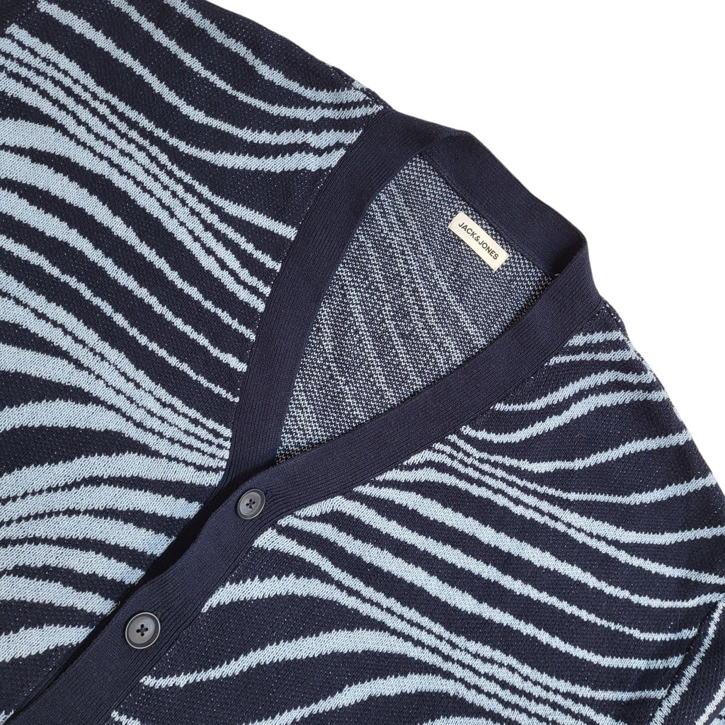 Jack & Jones Cardigan Vintage Y2K Blue UK BNWT Men's Size 2XL