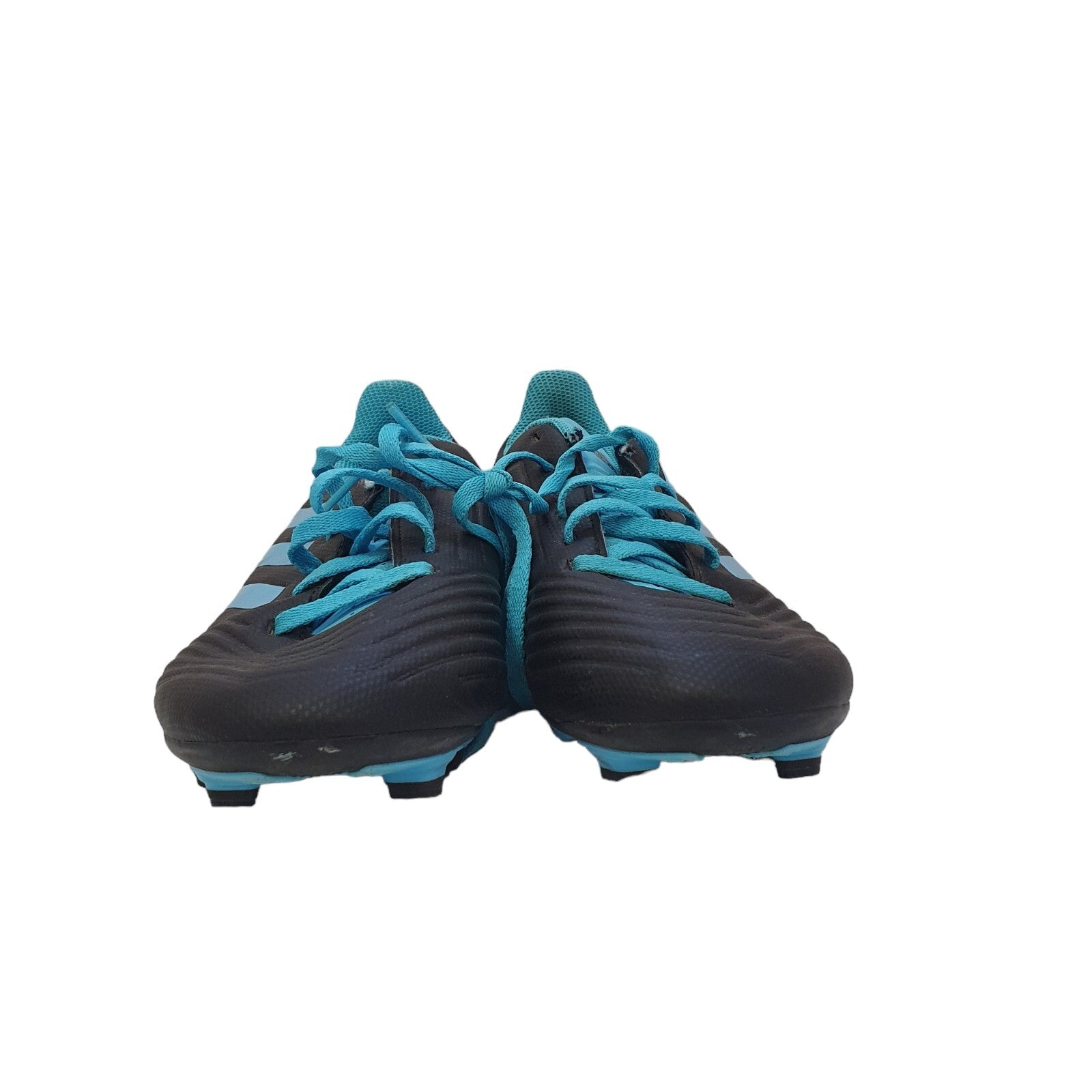 Adidas Predator FxG 19.4 Flexible Black Blue Leather Football Boots Uk Boy's 6