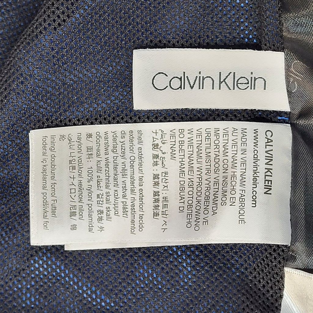 Calvin Klein Blue Windbreaker Y2K Jacket UK Men's Size M