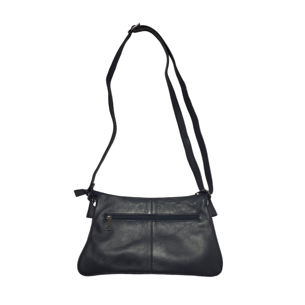 Taurus Black Leather Small Shoulder Bag Uk Women's Size  11.5" x 6.5"