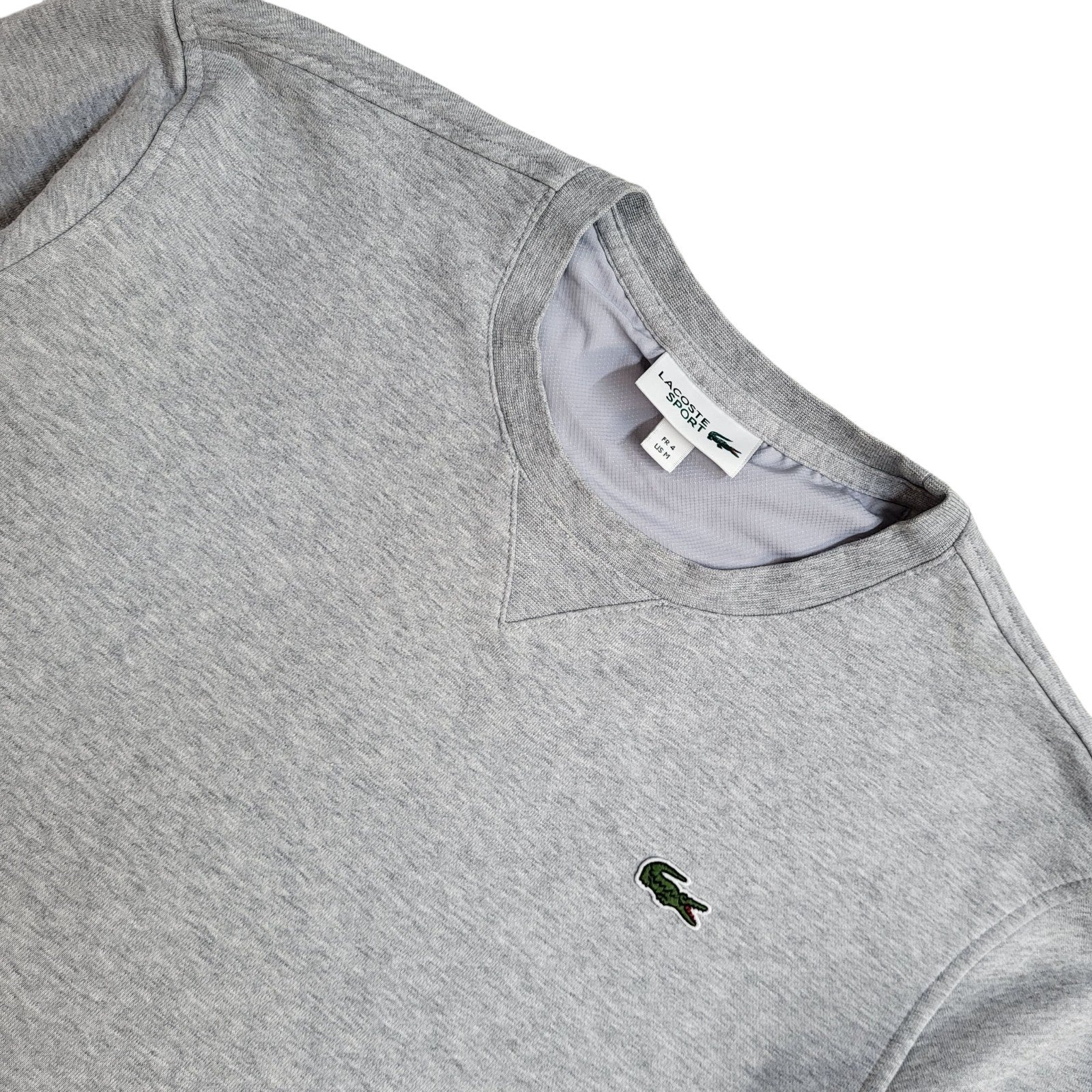 Lacoste Sport Y2K Vintage Grey Sweatshirt Men's Size M