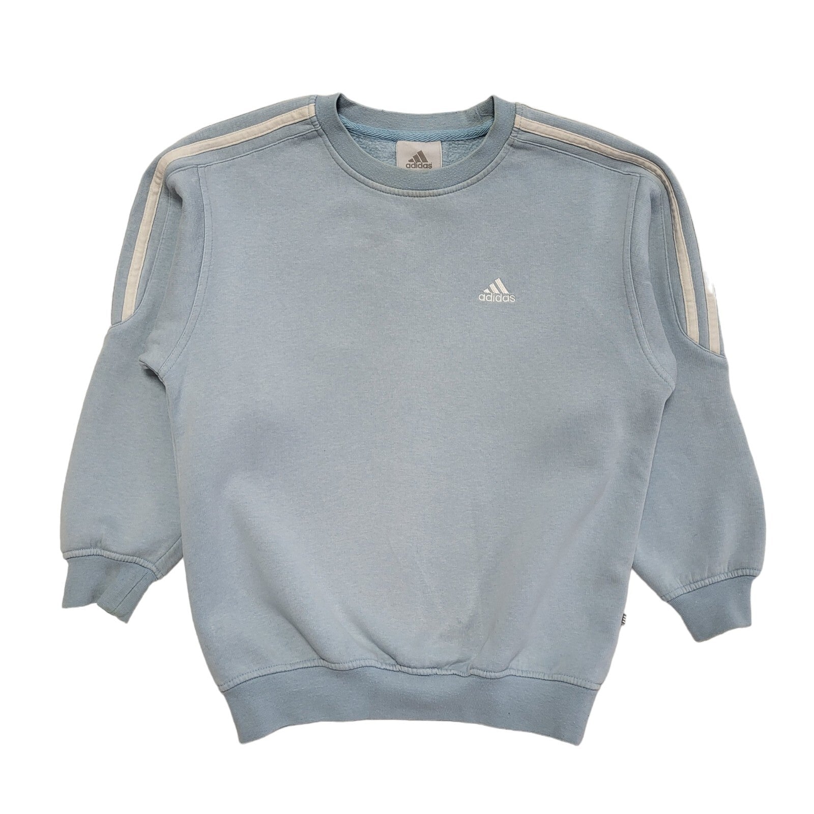 Adidas Vintage Y2K Baby Blue Sports Sweatshirt Girls Age 10-12 years