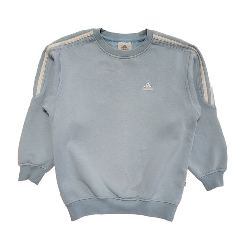Adidas Vintage Y2K Baby Blue Sports Sweatshirt Girls Age 10-12 years