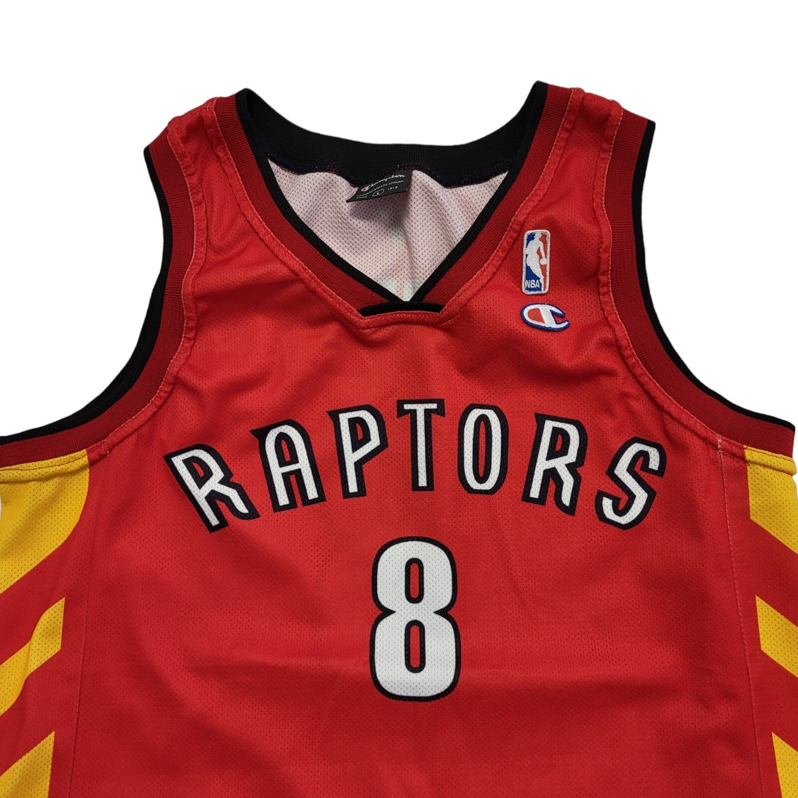 Champion Vintage Y2K Red & Orange Raptors No 8 Vest Top Men's Size Large