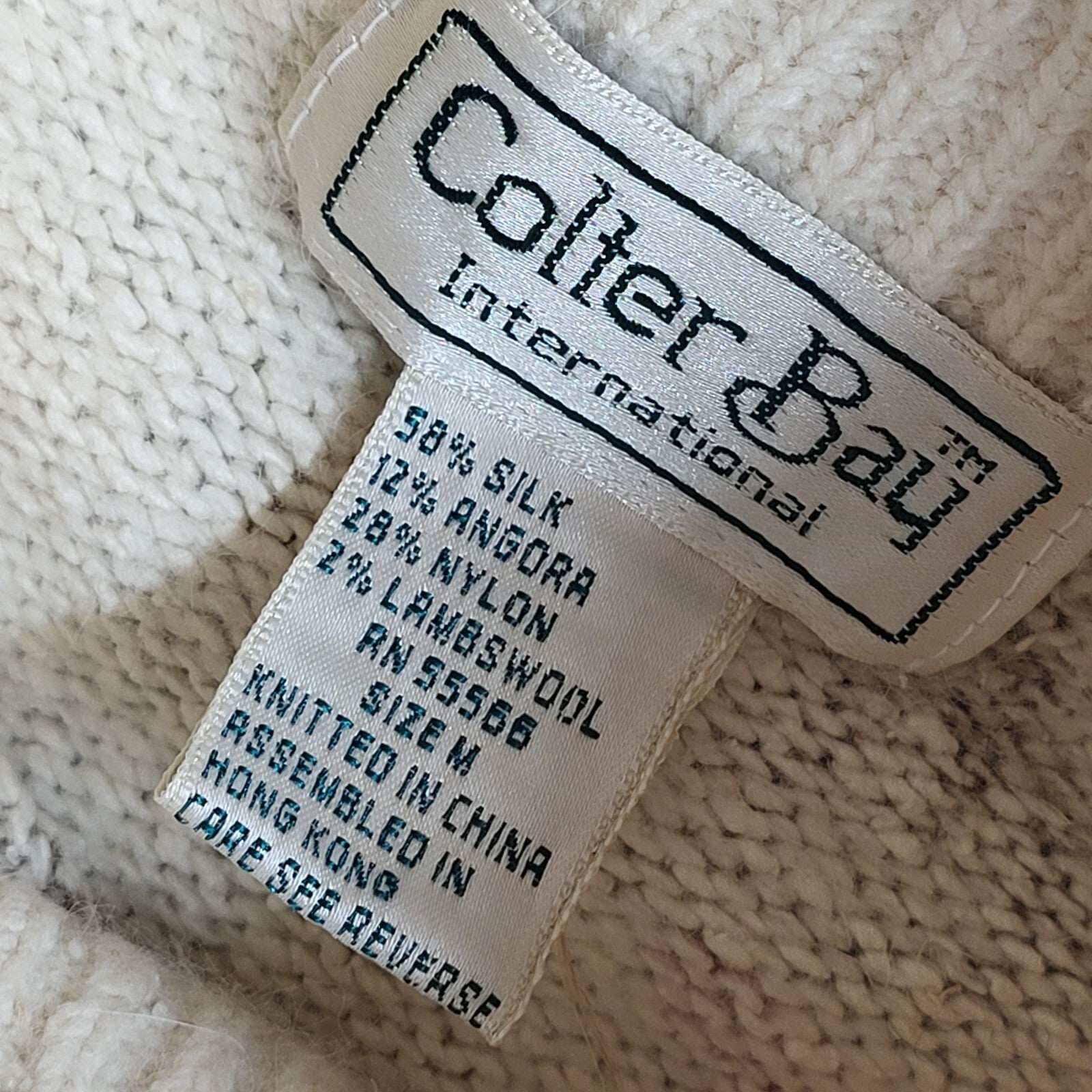 Colter Bay Vintage 90's Beige & Pink Round Neck Jumper UK Women's Size M
