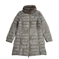 Esprit Grey Vintage 80s Zipped Quilted Rain Coat Uk Women's Size M