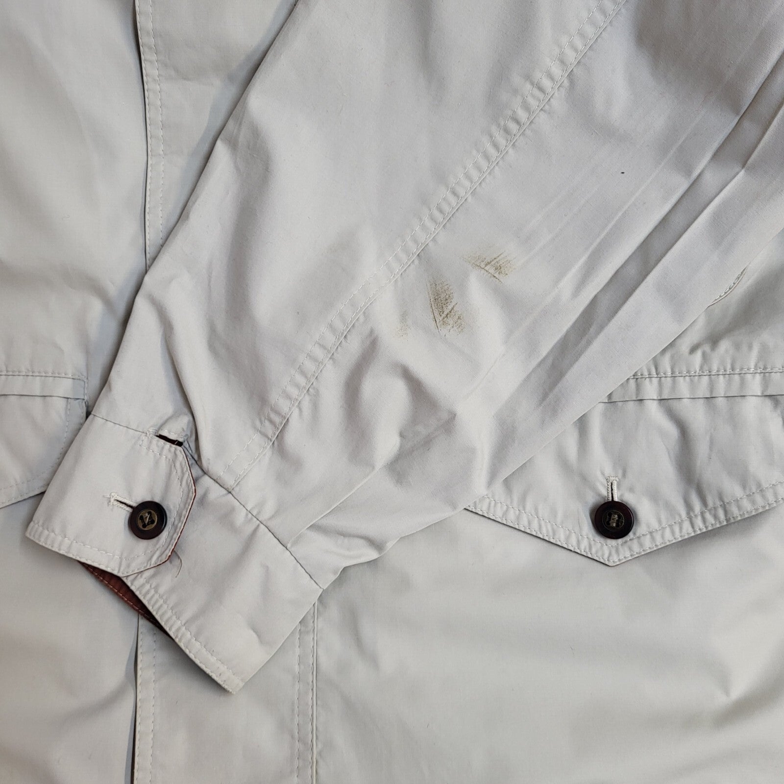 Dannimac Beige 90s Zip & Button Vintage Jacket Uk Men's Size L