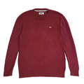 Tommy Jeans Vintage 90's Burgundy Jumper UK Men's Size M