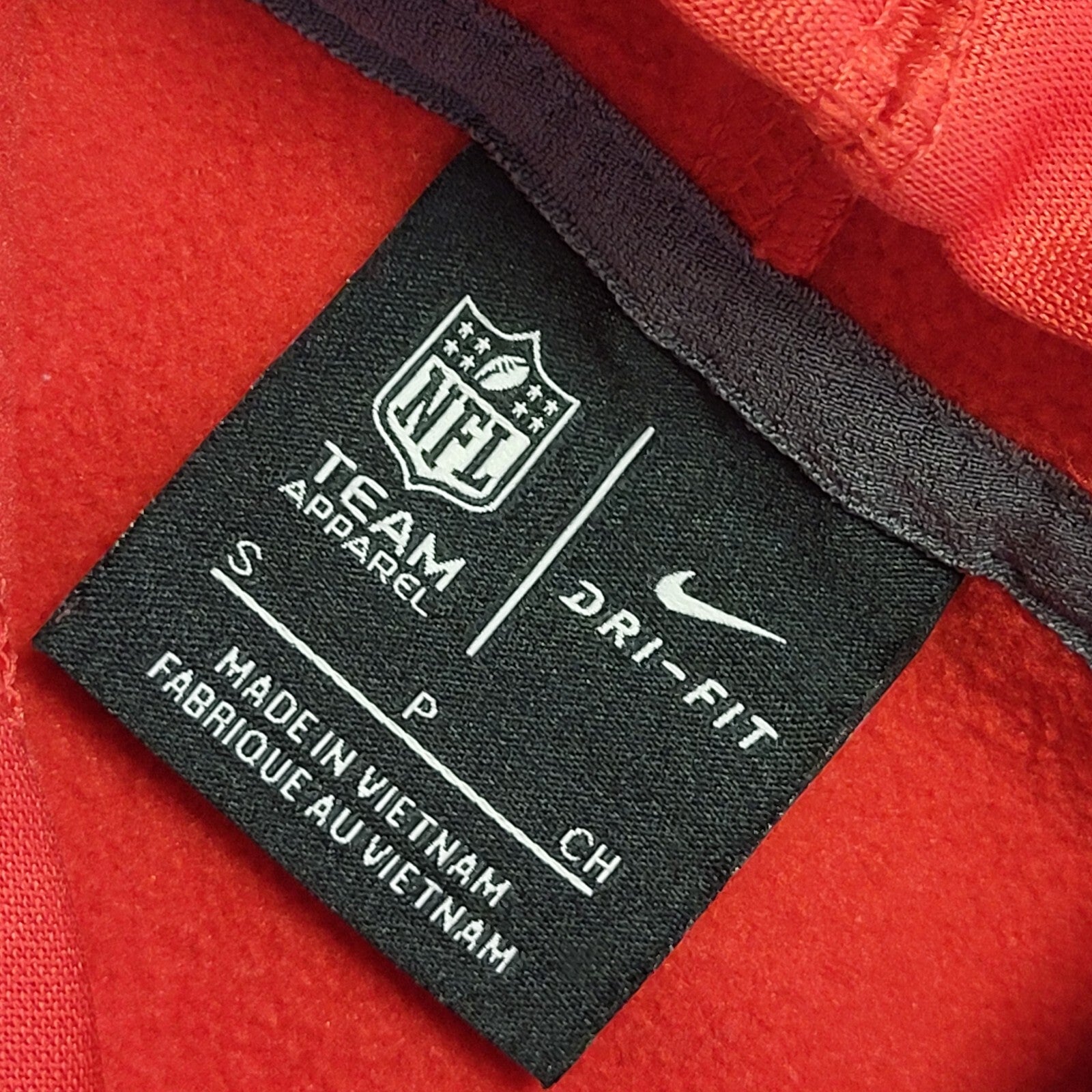 Nike NFL Team Dri-Fit Y2k Red Pullover Hooded Track Top Uk Men's Size S