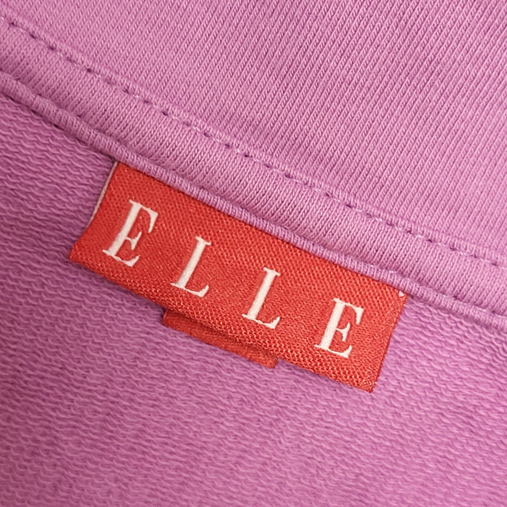 Elle Sport Y2K Purple High Neck Zip Up Sweatshirt Womens UK Size Medium