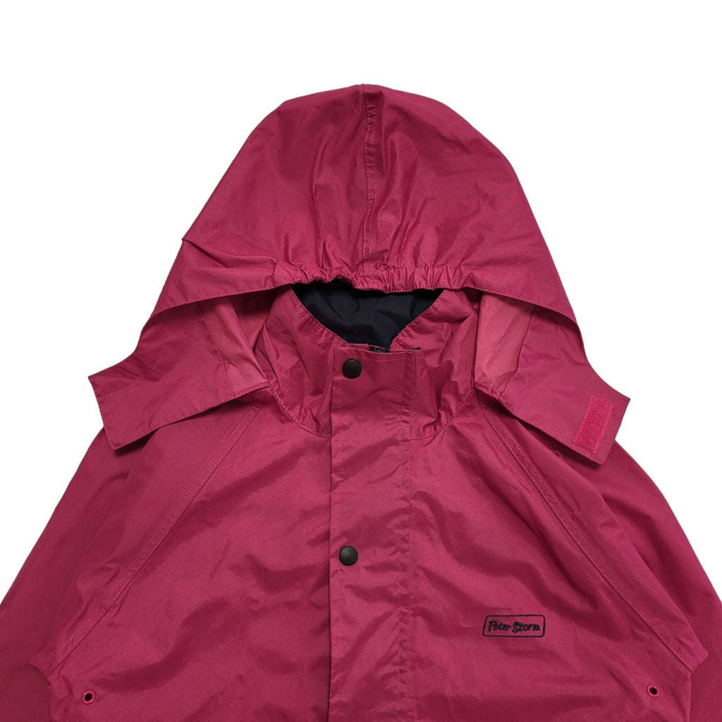 Peter Storm 90s Vintage Purple Hooded Zip Up Jacket Uk Kids Age 9-10 Years