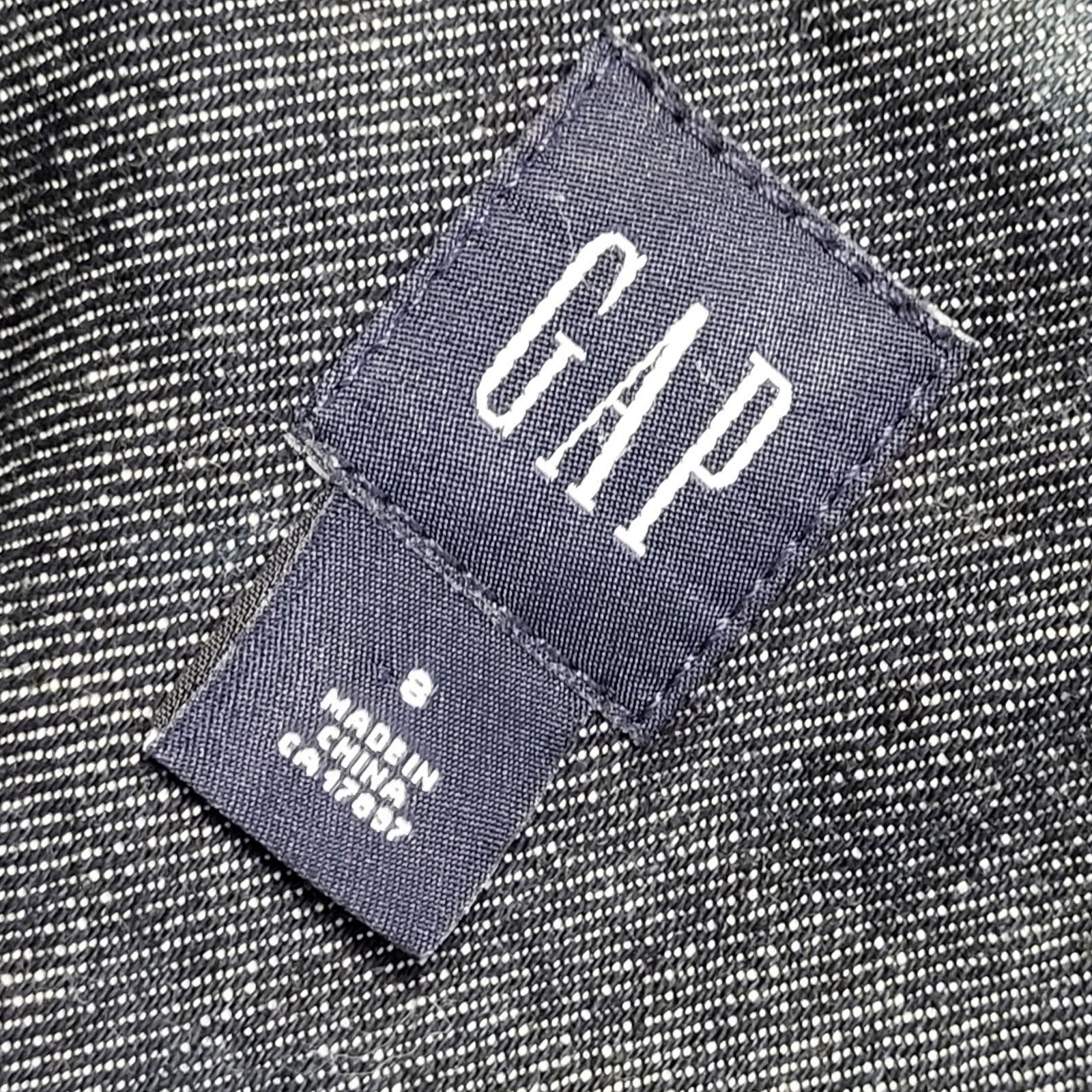 Gap Vintage Y2K Dark Blue Denim Button Jacket Uk Women's Size 8