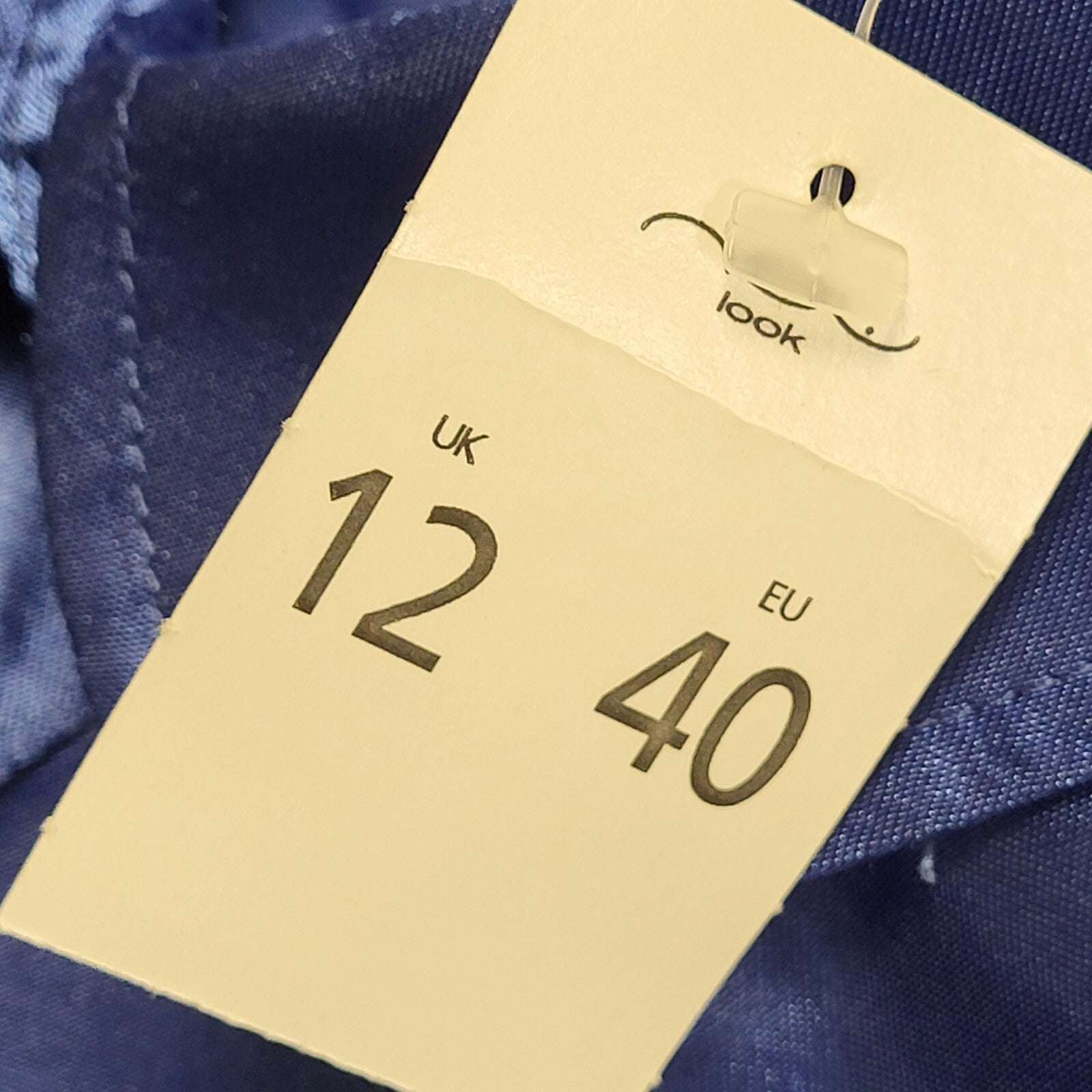New Look Vintage Y2K Blue Belted Satin Short Sleeve Womens Shirt BNWT Size 12