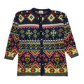 Choice Vintage 90's Blue & Red Cardigan Uk Women's Size 16