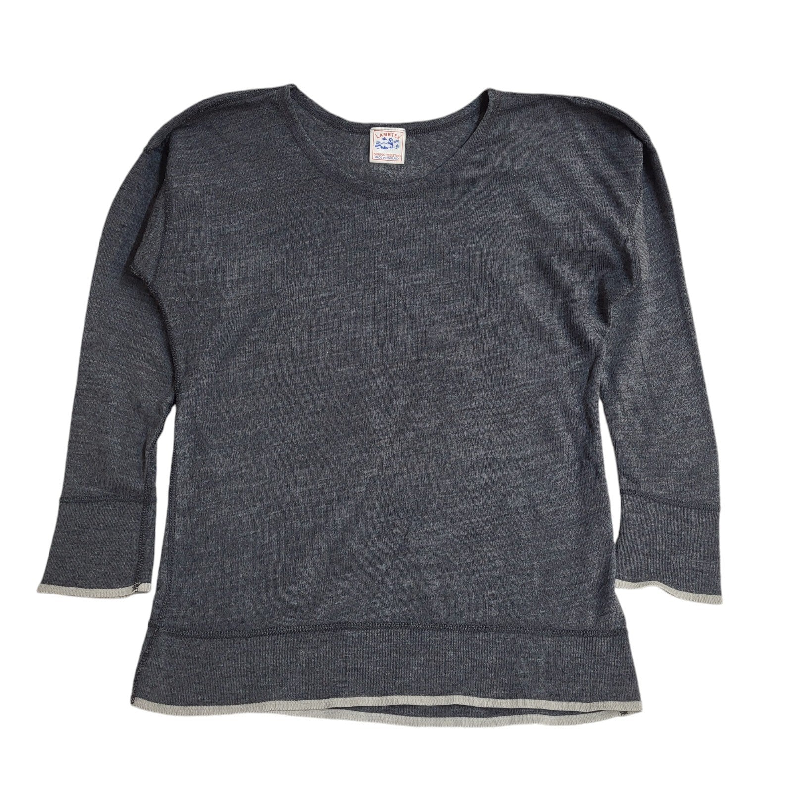 Lambtex Grey Vintage 90's Jumper UK Women's Size 14