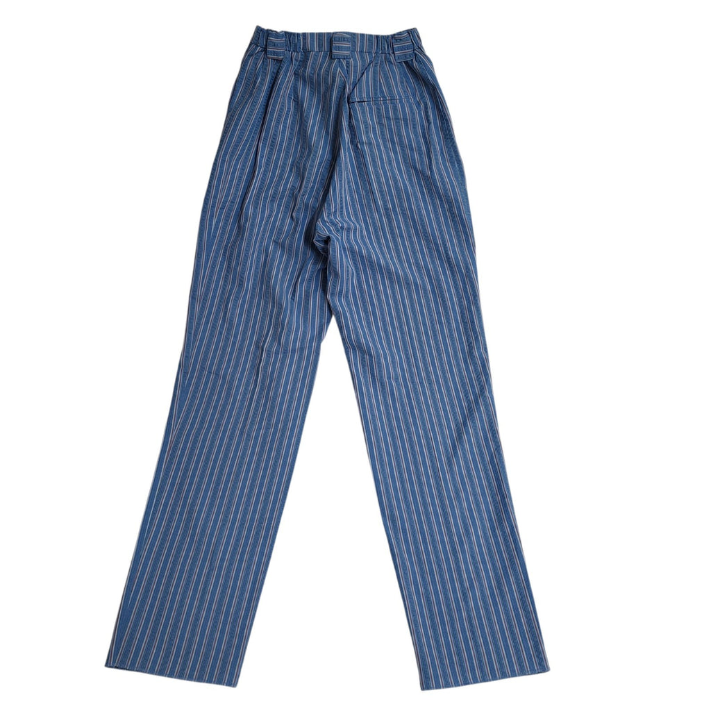 Single Stripe Golf Trousers Y2K Poly Cotton Bnwt Women's Size M 10 W28 L31