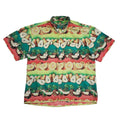 Tower Shirt 90s Green Pink Fruit Short Sleeve Retro Shirt Uk Men's Size L/XL
