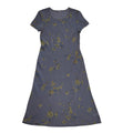 Vintage Anne Brooks 80s Petites Blue Fit & Flare Dress Women's UK 14