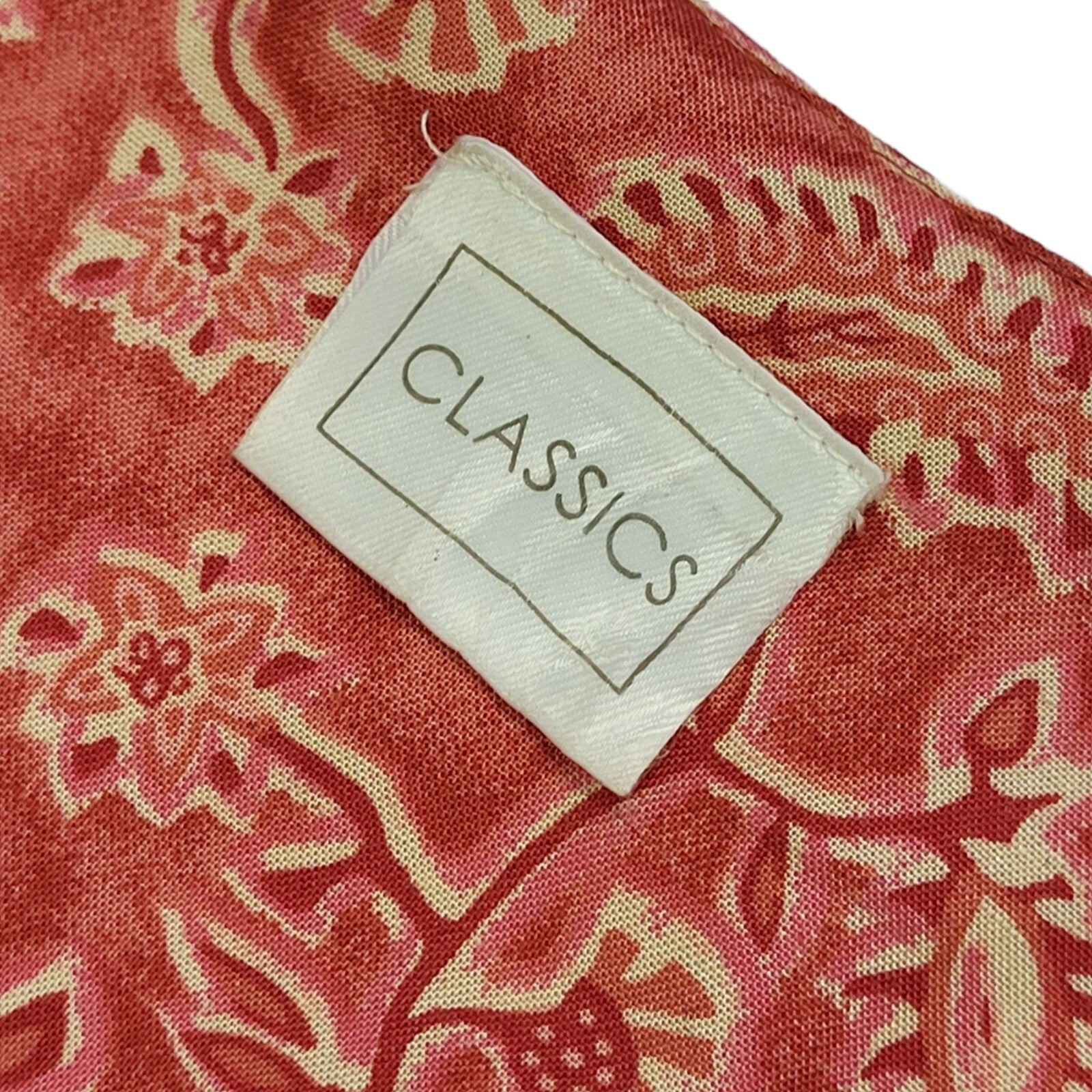 90s Vintage Classics Pink Floral Daywear Dress Women's Size 14