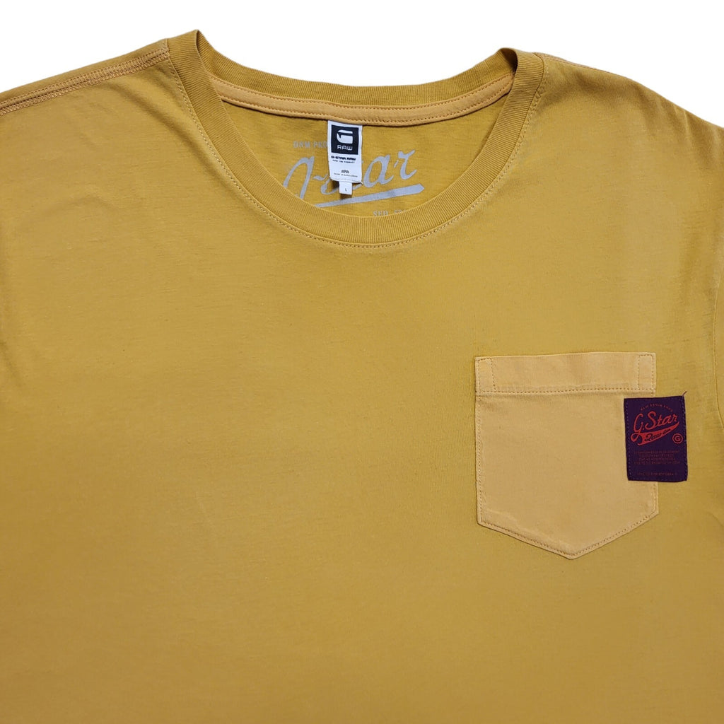 G-Star Raw Orange Vintage Y2K    Short Sleeve T-Shirt Uk Men's L