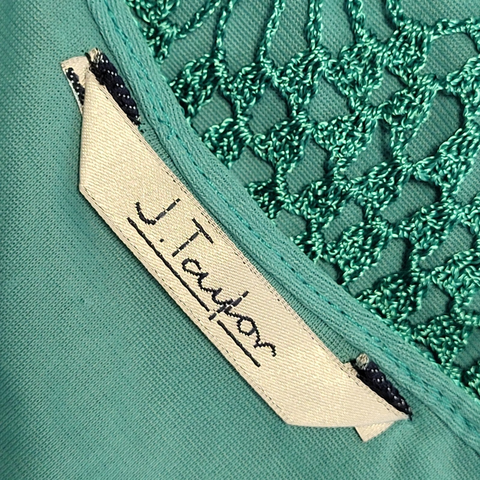 J.Taylor Vintage 90's Green Sequin Lined Top Womens UK Size 16
