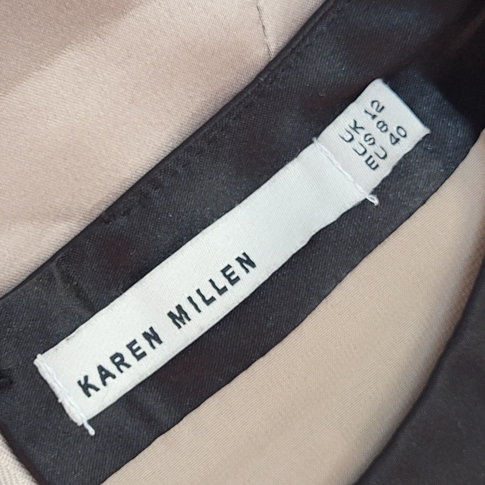 Karen Millen Purple & Black Sleeveless Dress UK Women's Size 12
