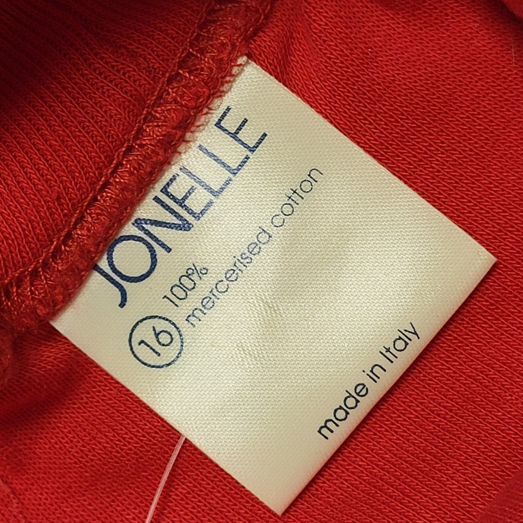 Jonelle 90s Vintage Red Roll Neck Jumper Uk Women's Size 16