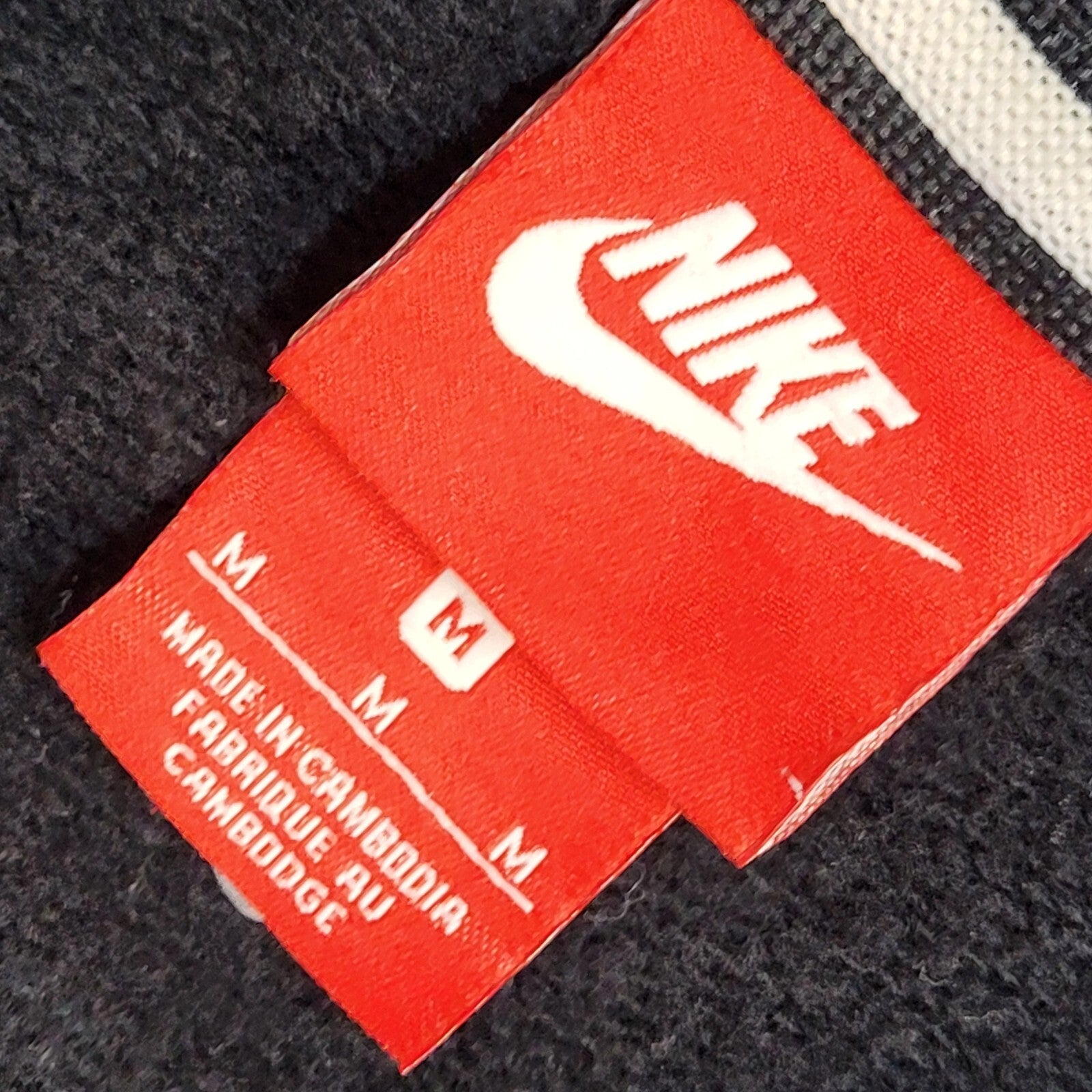 Nike Air Black Y2K Drawstring Full Zip Sports Hoodie UK Men's Size M