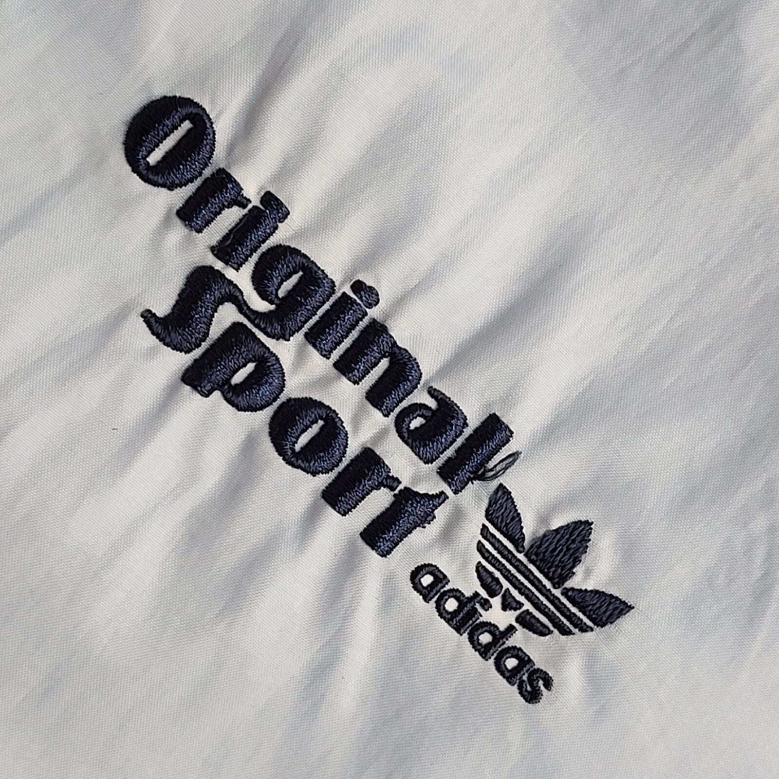 Adidas Grey Blue Vintage Y2k Windbreaker Sports Jacket UK Men's Size Small