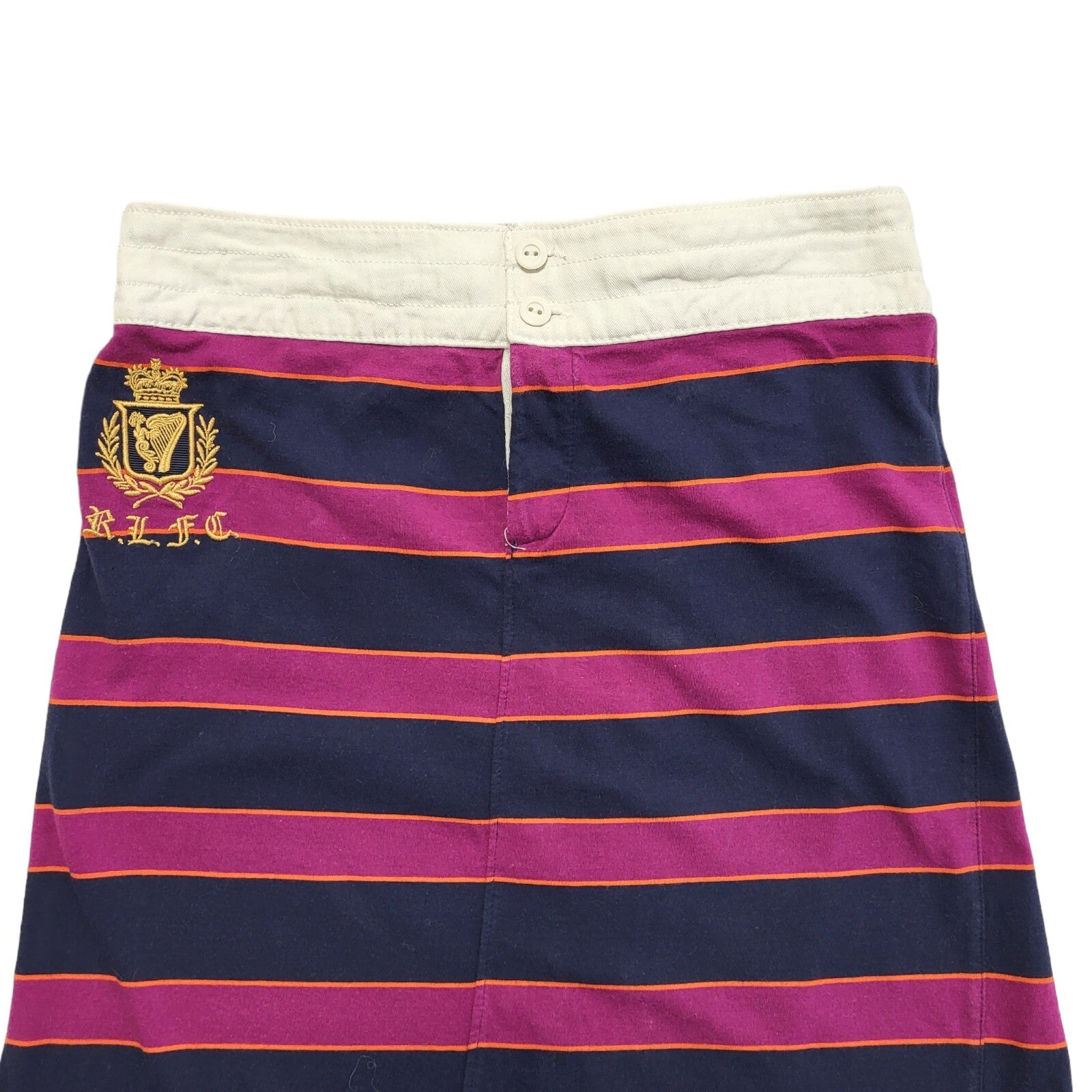 Ralph Lauren Purple Striped Pencil Skirt Uk Women's Size Medium W28