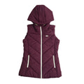 Adidas Vintage Y2k Burgundy Hooded Gilet Uk Women's Size 6