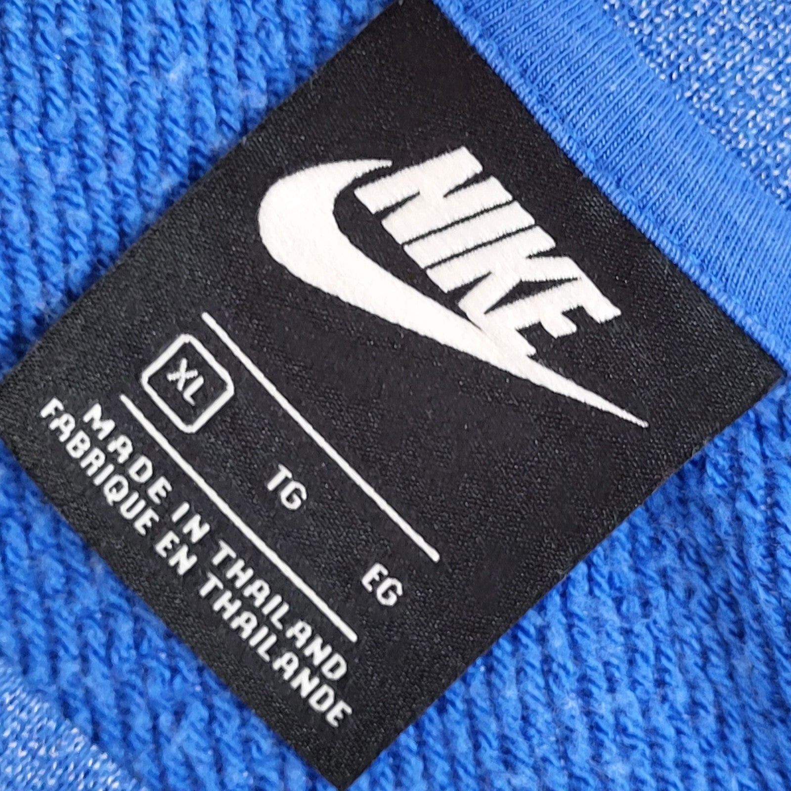 Nike Sports Sweatshirt Blue Crew Neck 90's Vintage UK Men's Size XL