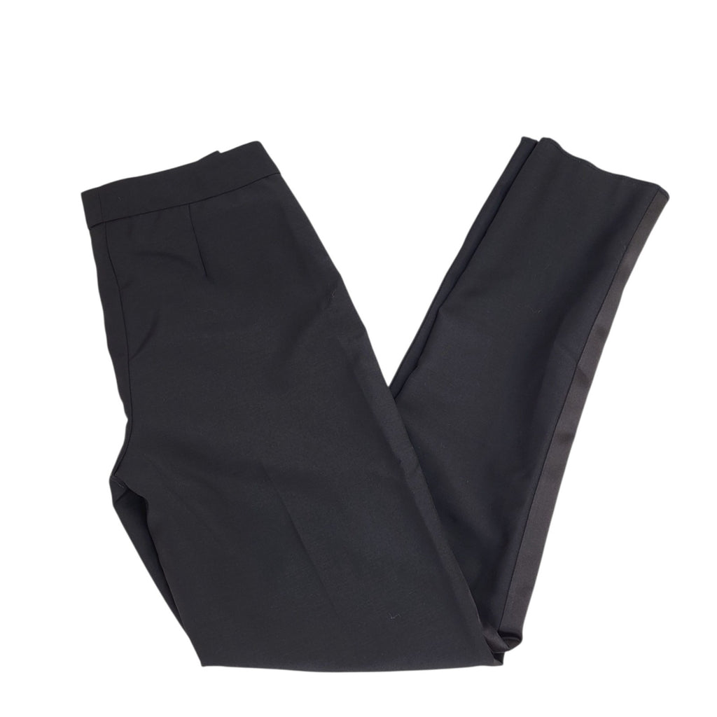 Burberry Dress Trousers Black Tapered Uk Women's S W26 L30 Bnwt