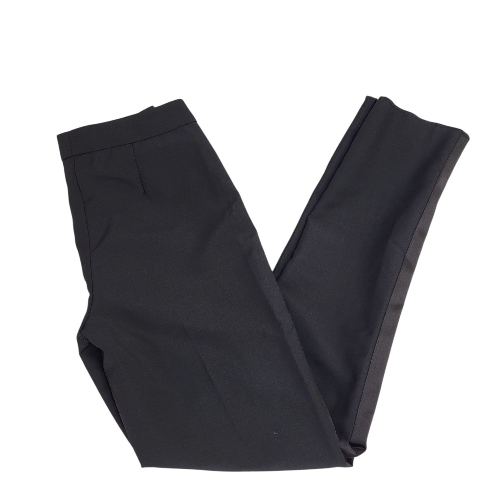 Burberry Dress Trousers Black Tapered Uk Women's S W26 L30 Bnwt