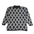 C&A Vintage 90's Grey & White Round Neck Jumper UK Women's Size XL